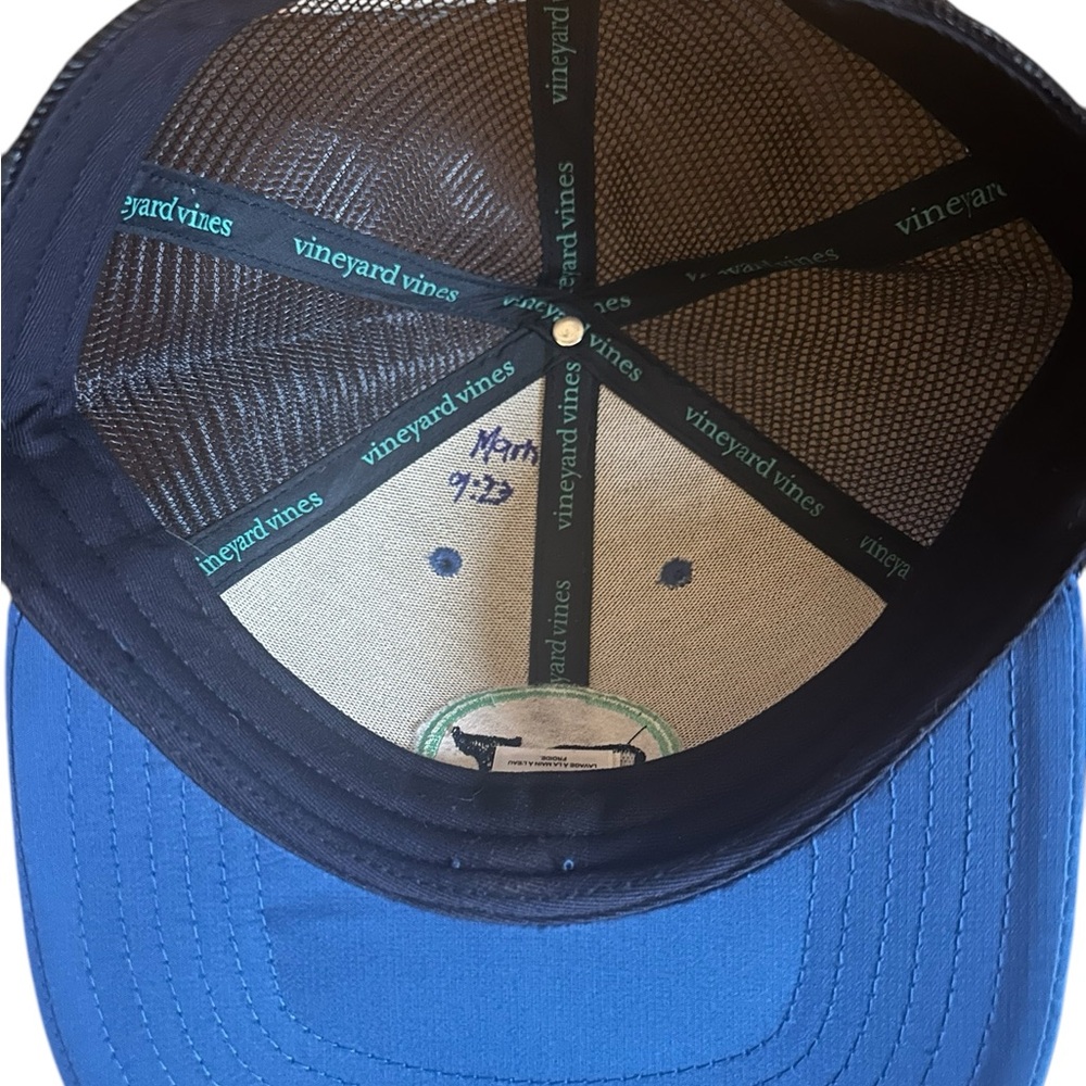 Vineyard Vines Blue Trucker Hat - Picture 3 of 4